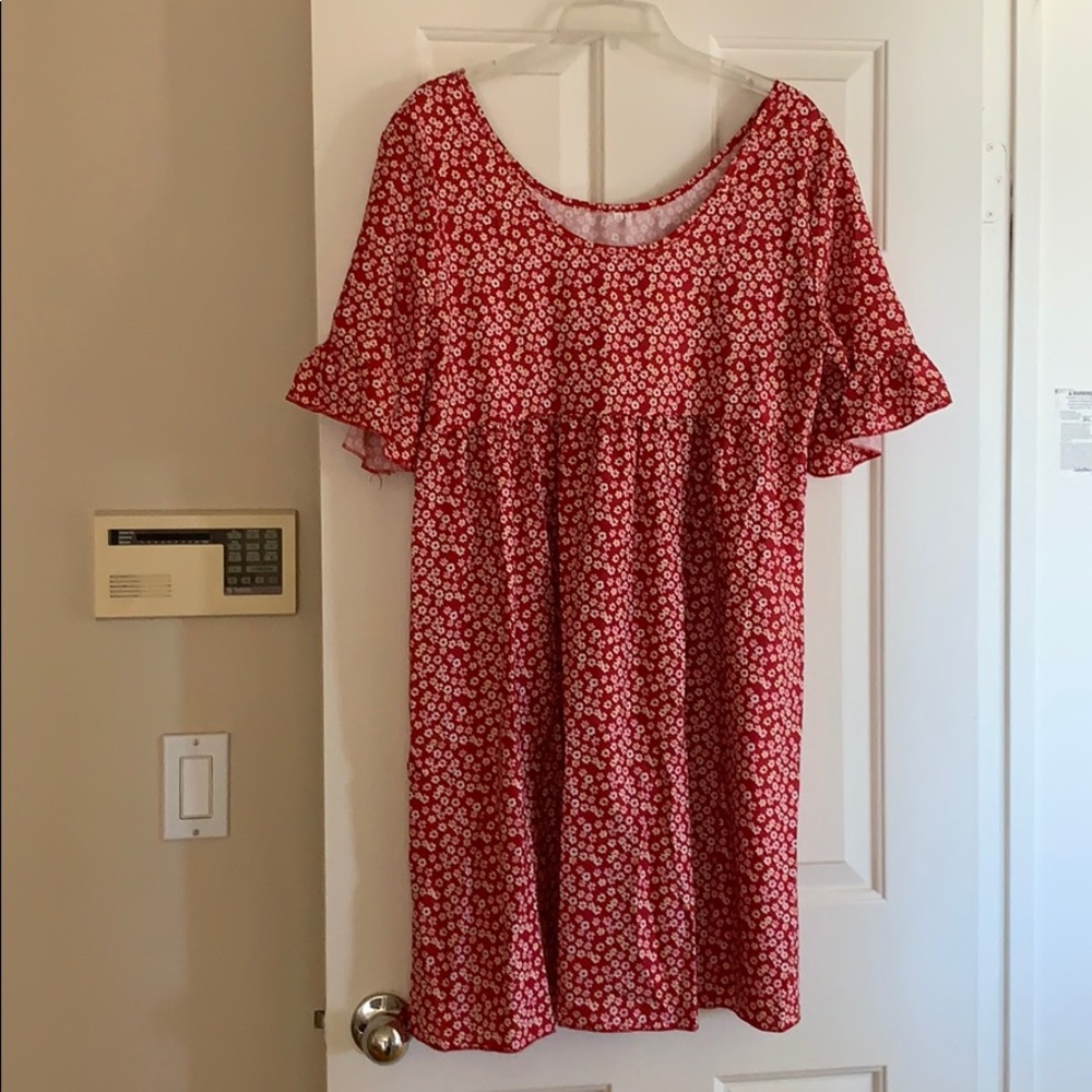 Babydoll Dress with flounce sleeves